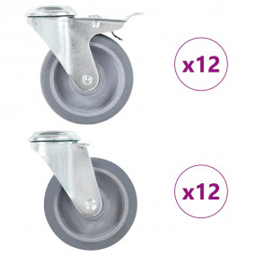 24 pcs Bolt Hole Swivel Casters 3.94 " (6x143432)