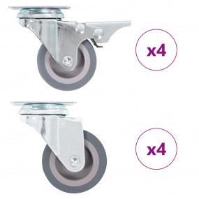 8 pcs Swivel Casters 1.97 " (2x143436)