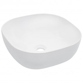Wash Basin 16.7x16.7x5.7" Ceramic White