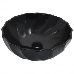 Wash Basin 18.1x6.7" Ceramic Black
