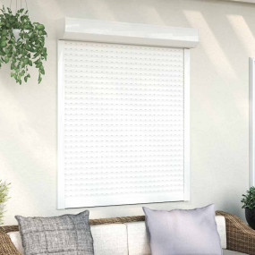 Roller Shutter Aluminum 43.3x51.2" White