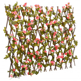 Artificial Ivy Trellis Expandable 5 pcs Dark Pink 70.9x...