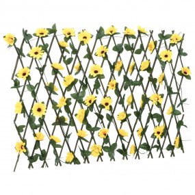 Artificial Ivy Trellis Expandable Yellow 70.9x23.6"