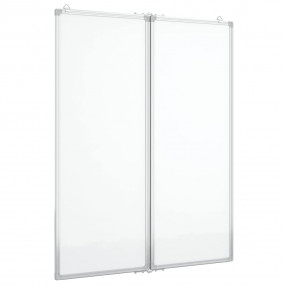 Magnetic Whiteboard Foldable 31.5x39.4x0.7" Aluminium