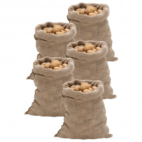 Jute Sacks 5 pcs 23.6x41.3" 100% Jute 220 gsm