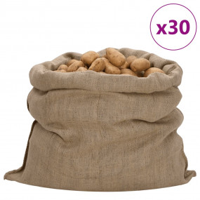 Jute Sacks 30 pcs 39.4x43.3" 100% Jute 340 gsm
