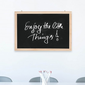 Imag:Wall-Mounted Blackboard Cedar Wood 15.7x23.6