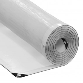 Clear Tarpaulin with Eyelets 13.1x19.7' Polyethylene