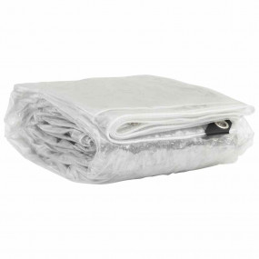 Clear Tarpaulin with Eyelets 19.7x26.2' PVC