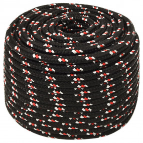 Boat Rope Black 0.47 " 82.0 ' Polypropylene