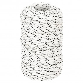 Braided Boat Rope White 0.08 "x820.2 ' Polyester