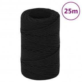 Work Rope Black 0.08 " 82.0 ' Polyester