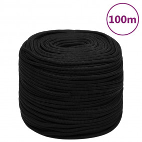 Work Rope Black 0.24 " 328.1 ' Polyester