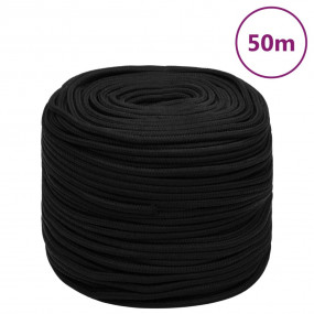 Work Rope Black 0.39 " 164.0 ' Polyester