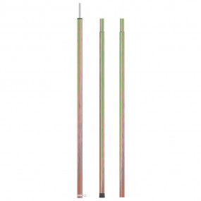 Telescopic Tent Pole with Length of 66.9 - 100.4 " Galv...