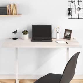 Desk Top White 43.3x21.7x1.0" Solid Wood Pine