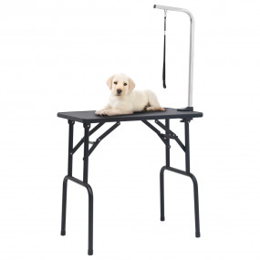 Dog Grooming Table Black and silver