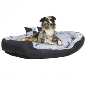 Dog Cushion Grey and Black 420D Oxford fabric with PU c...