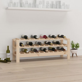 Wine Rack 43.1x11.8x16.5" Solid Wood Pine