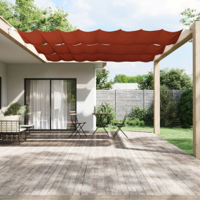Vertical Awning Terracotta Oxford fabric (100% polyeste...