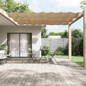 Vertical Awning Taupe Oxford fabric (100% polyester)