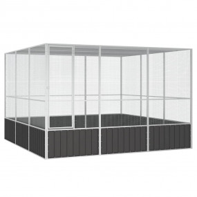Bird Cage Anthracite Galvanized Steel Large Bird Cage