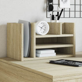Desk Organizer Sonoma Oak 17.5x9.4x9.8" Engineered Wood