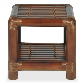 Bedside Table Dark Brown Sustainably sourced bamboo Com...