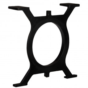 Coffee Table Leg Set of 2 Black Cast Iron Medium