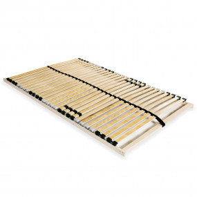 Bed Slatted Base Beige Solid beechwood, Birch 55.1x79 i...