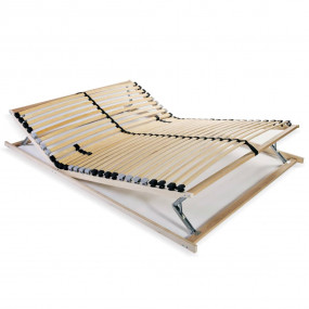 Bed Slatted Base Natural Wood Solid Beechwood frame and...