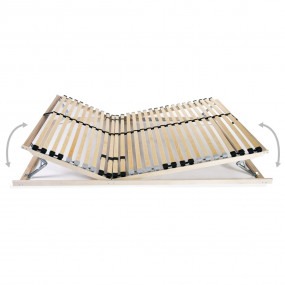 Bed Slatted Base Wooden Solid beechwood, birch slats 55...