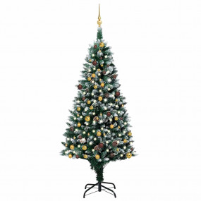 Christmas Tree Green and white PVC, steel, plastic 83 i...