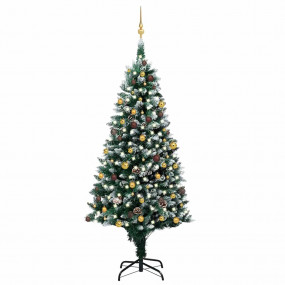 Christmas Tree Green and white PVC, steel, plastic Larg...
