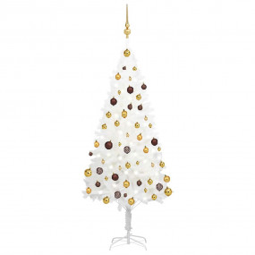 Christmas Tree White Polyethylene Medium Decorative Inl...