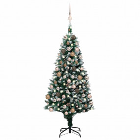 Christmas Tree Green and white PVC, steel, plastic 71 i...
