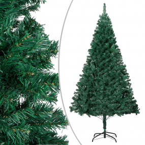 Artificial Christmas Tree Green PVC 7.9 ft Adjustable b...