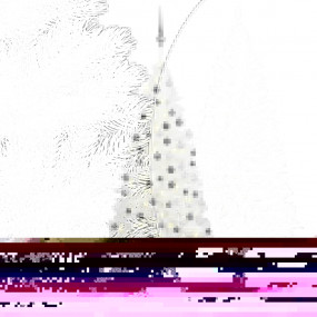 Christmas Tree White PE (Polyethylene) 59.1 in Decorati...