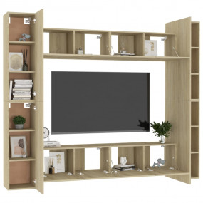 TV Cabinet Sonoma Oak Engineered Wood Medium TV Cabinet