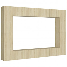 TV Cabinet Sonoma oak Engineered wood Medium TV Cabinet