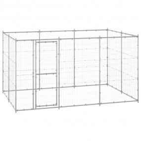 Dog Kennel Silver Galvanized steel Large  Durable  Dog ...