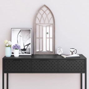 Mirror Sand Iron, Glass 27.6 x 11.8 in Wall mounting Mi...