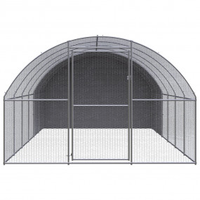 Chicken Coop Silver and silver gray Galvanized steel, P...