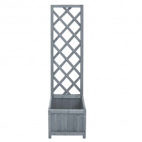 Trellis Planter Gray Solid firwood Medium Durable