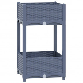 Raised Bed Blue grey Polypropylene 15.7 in x 15.7 in x ...