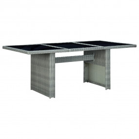 Garden Table Light grey, black