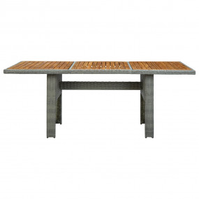 Garden Table Light grey and brown