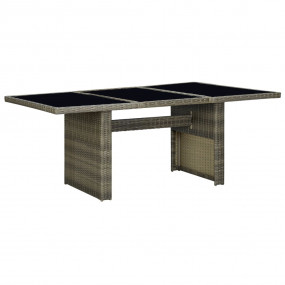 Garden Table Brown and Black