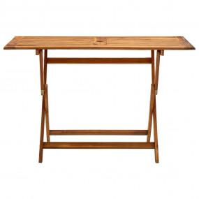 Garden Table Natural wood Solid Acacia wood Medium Fold...