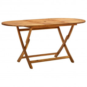 Garden Table Teak Solid Acacia wood Medium Foldable